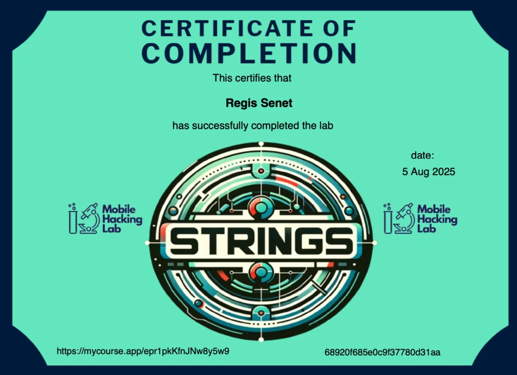 ORHUS - Writeup Mobile - Strings