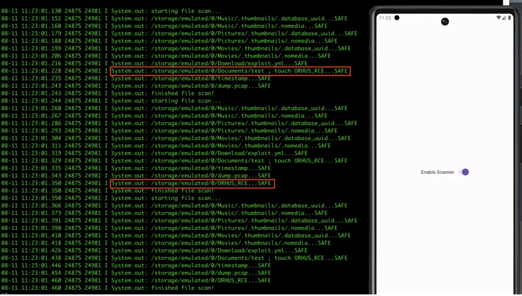 Writeup Android Cyclic Scanner