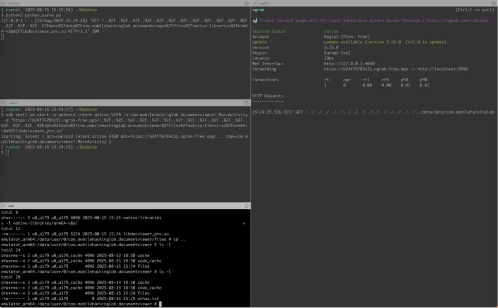 Writeup Android - Document Viewer