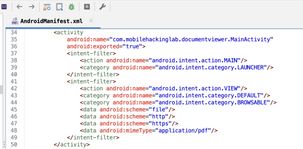 Writeup Android - Document Viewer