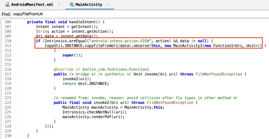 Writeup Android - Document Viewer