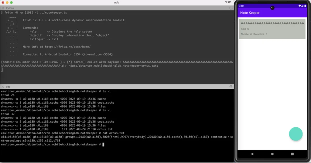 Writeup Android Document Notekeeper